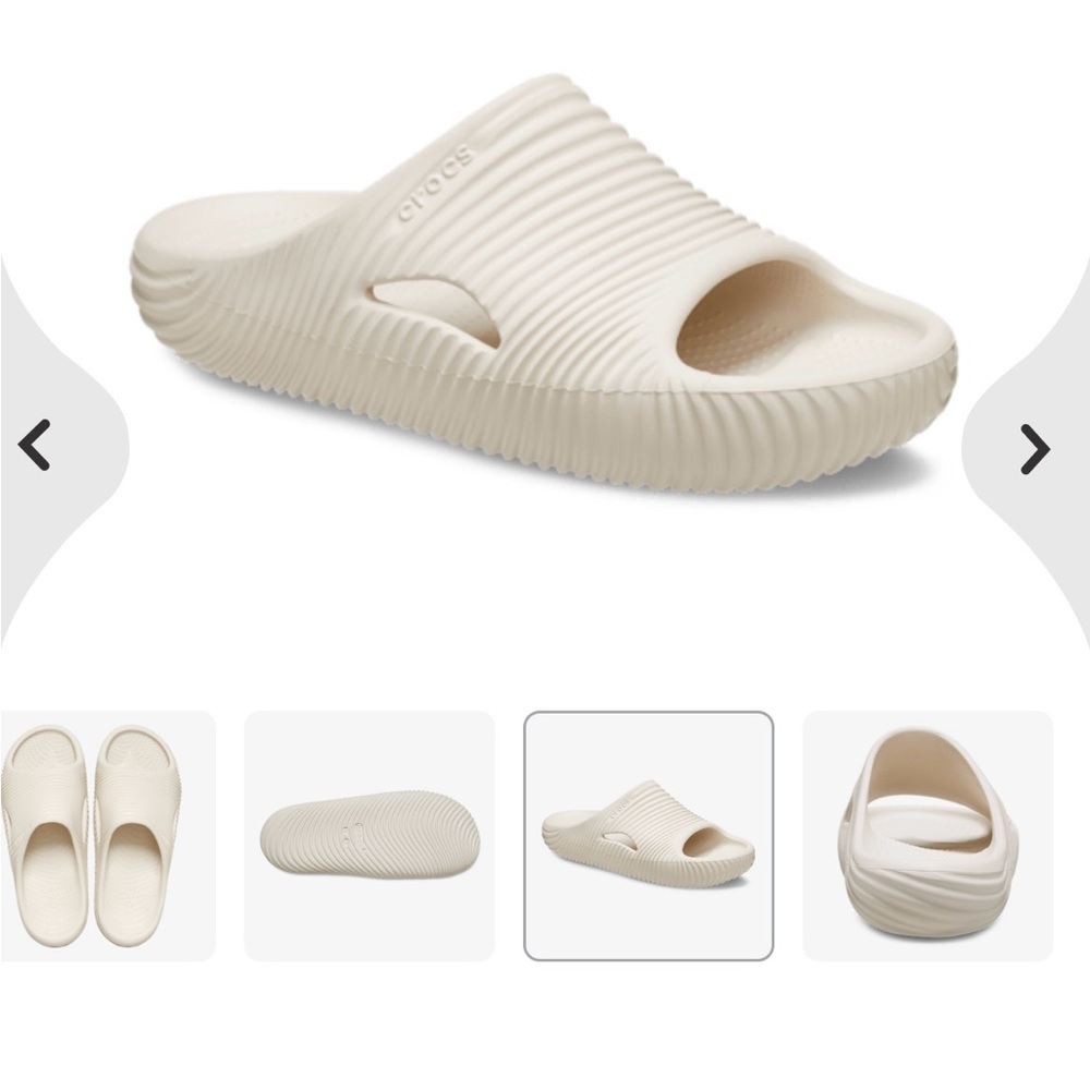 CROCS Cream Loafers & Slip-Ons - Picture 3 of 6